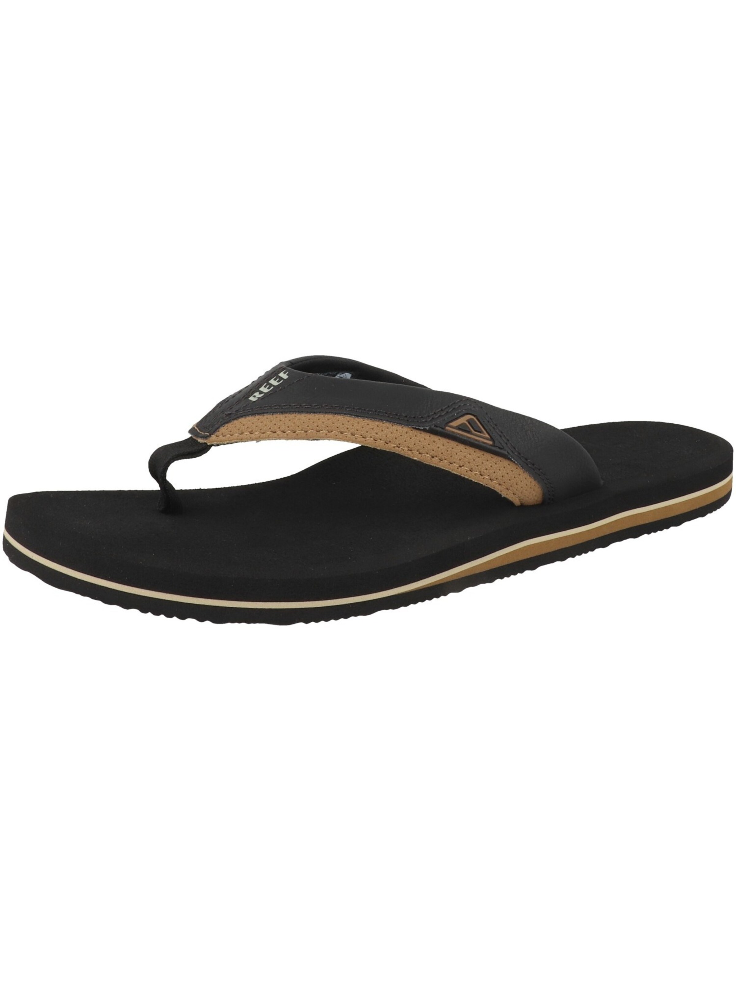 REEF Teenslippers 'Cushion Dawn' in Zwart: voorkant