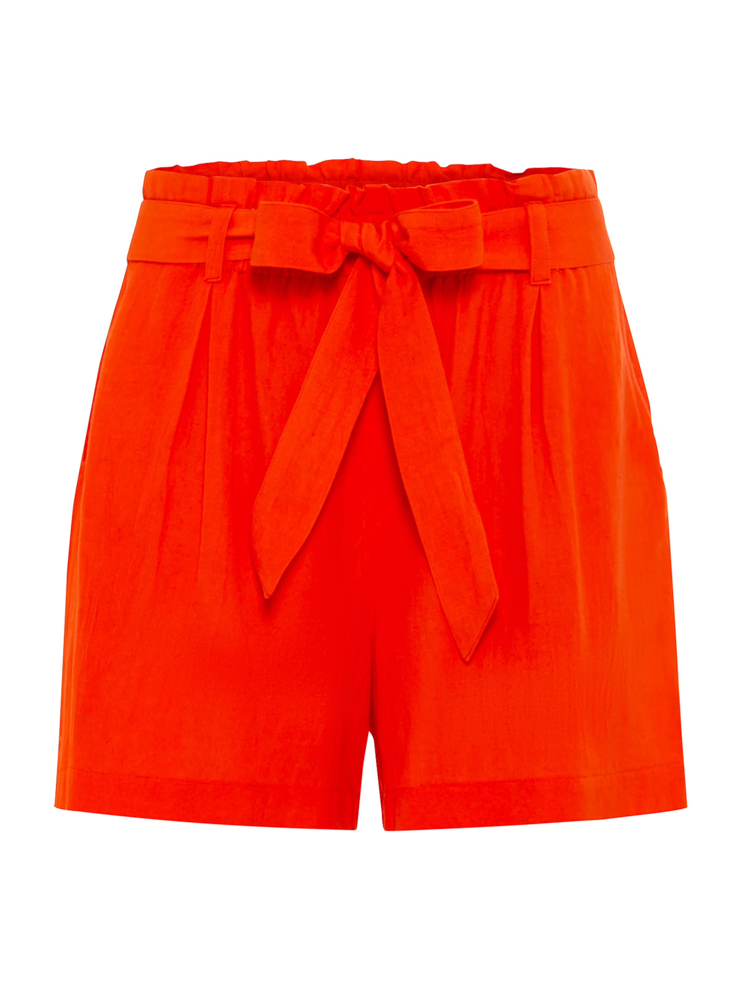 LASCANA - Loosefit Calças com vincos em vermelho: frente