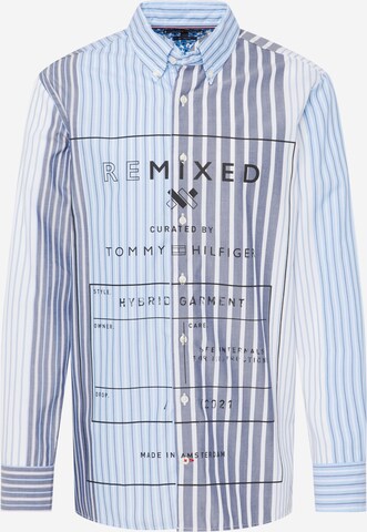 Tommy Remixed - Ajuste regular Camisa en azul: frente