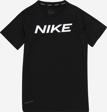NIKE Функционална тениска в черно: отпред