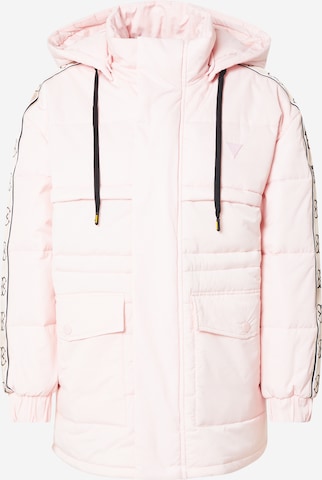 GUESS Athletic Jacket in Pink: front