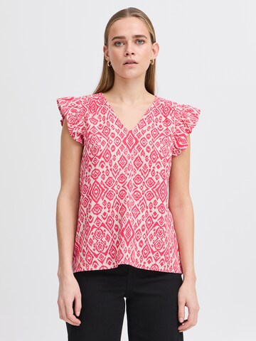 ICHI - Blusa 'IHLINNO' en rojo: frente