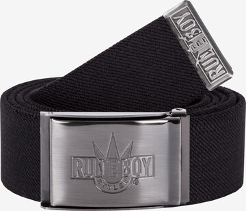 Rudeboy Stylee Gürtel 'Stretch Rudeboy Matt' in Schwarz: Vorderseite