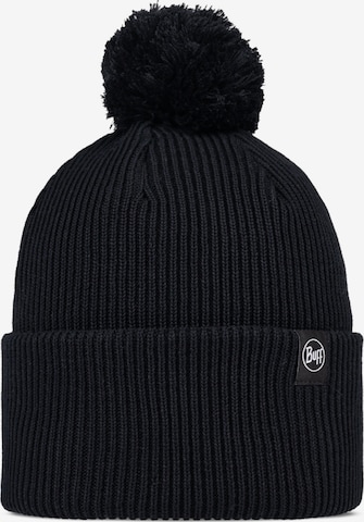 Bonnet 'Buff Knitted Renvi Beanie' BUFF en noir : devant