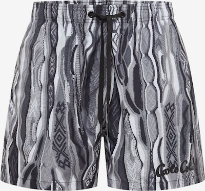 Carlo Colucci Shorts de bain 'Federici' en XXXL en noir / blanc, Vue avec produit