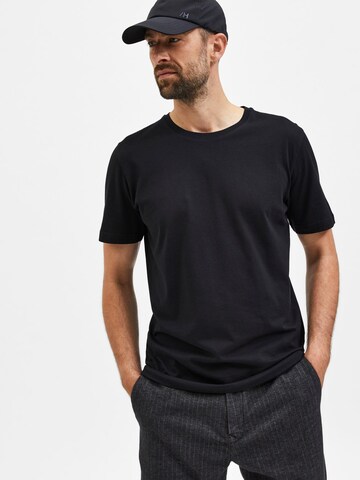 SELECTED HOMME T-shirt 'Cormac' i svart