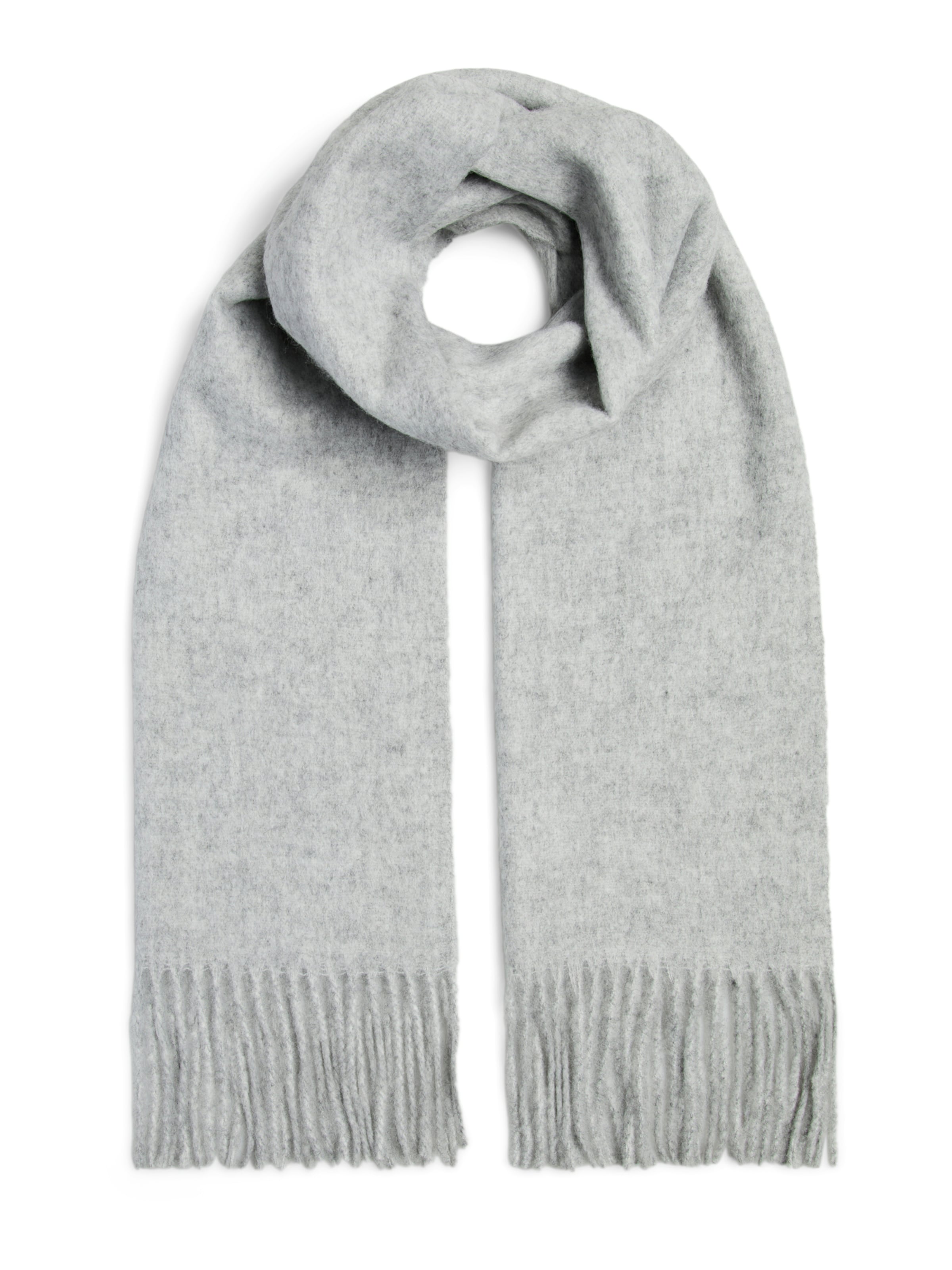 PIECES Šála 'PCNAYA' – šedá: přední strana