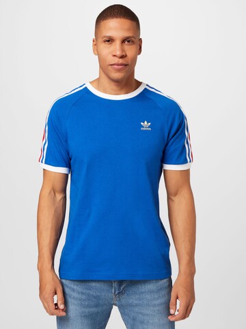 ADIDAS ORIGINALS T-Shirt '3-Stripes' in Blau: predná strana