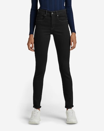 G-Star RAW Skinny Fit Дънки 'Lhana' в черно: отпред