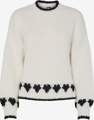 Pullover di PIECES in bianco: frontale