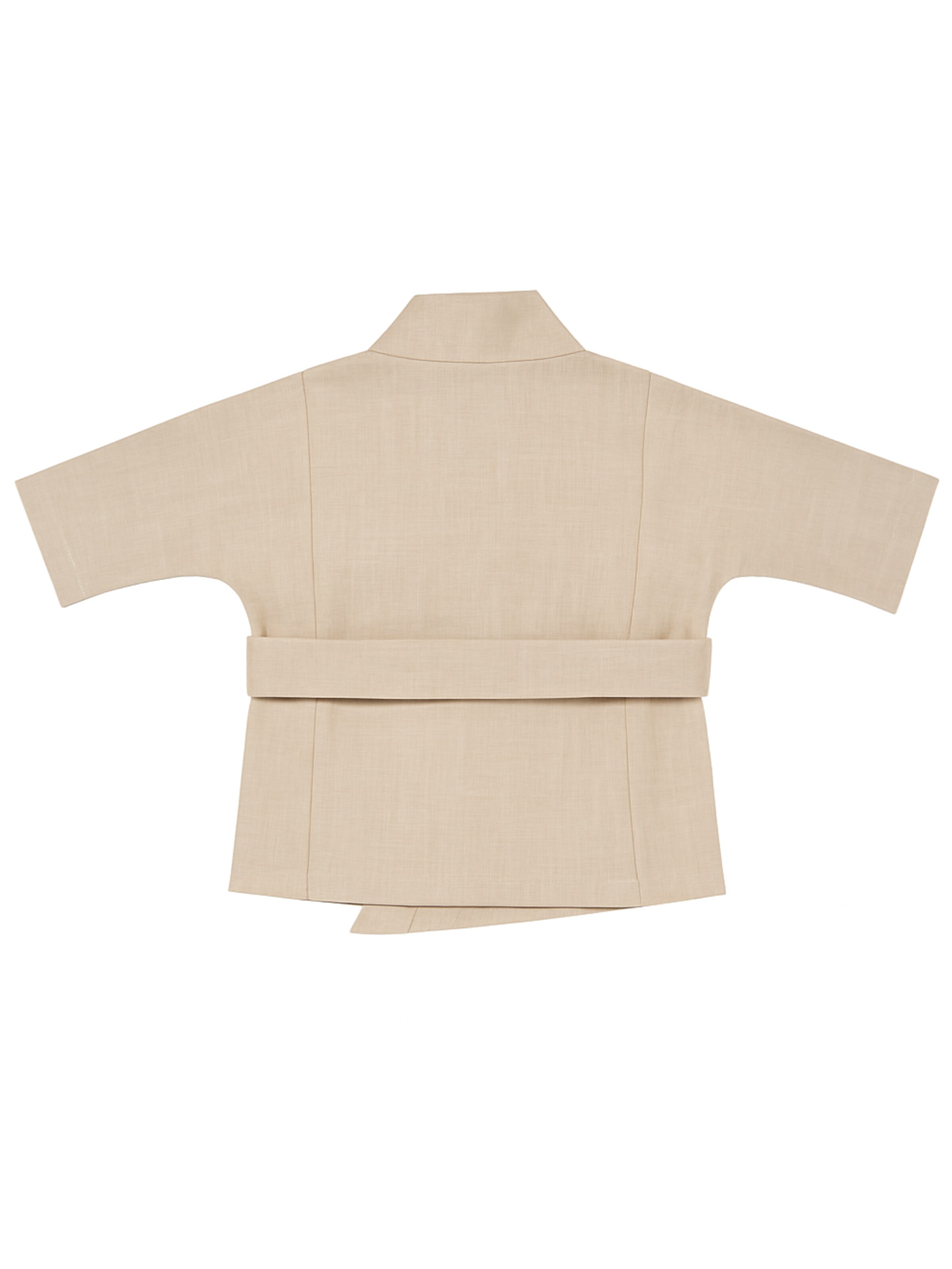 ZUBEK Shirts ''Kimono Ramie'' i beige