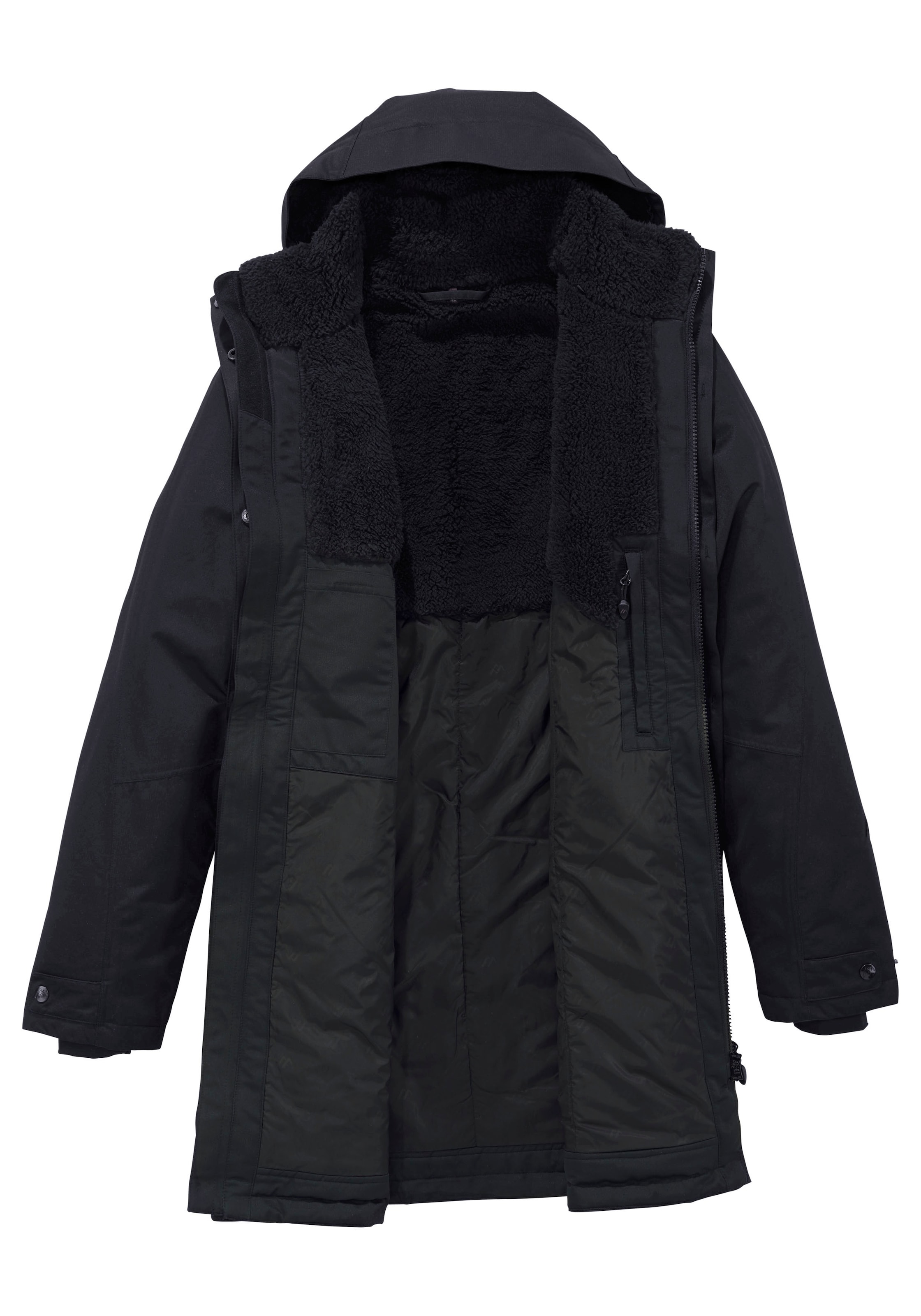 Maier Sports Raincoat in Blue: front