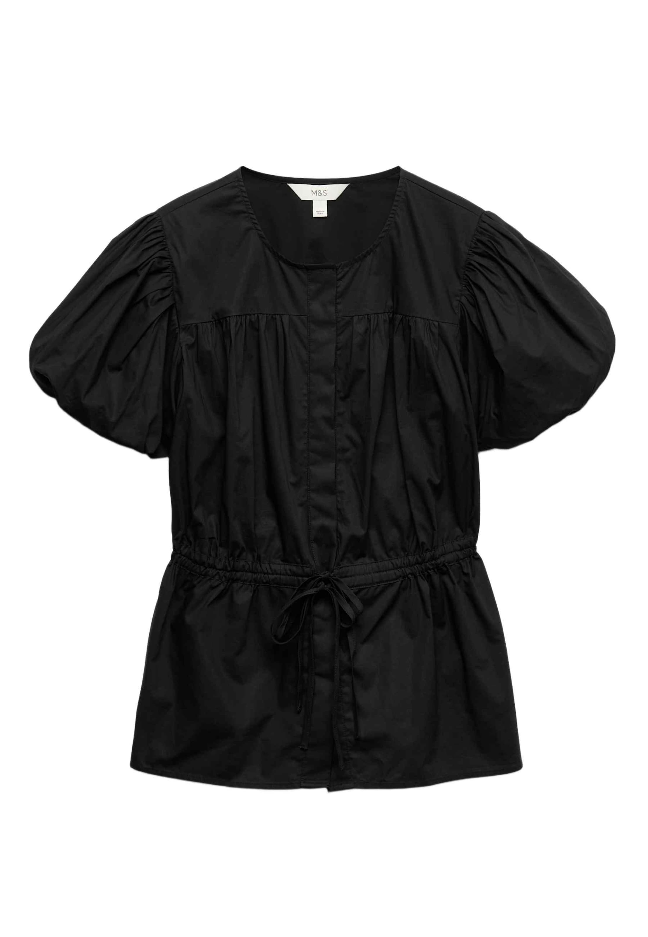 Marks & Spencer Bluse in Schwarz: Vorderseite