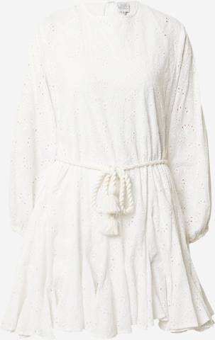 Line of Oslo Dress 'Poppy Lace' in White: front