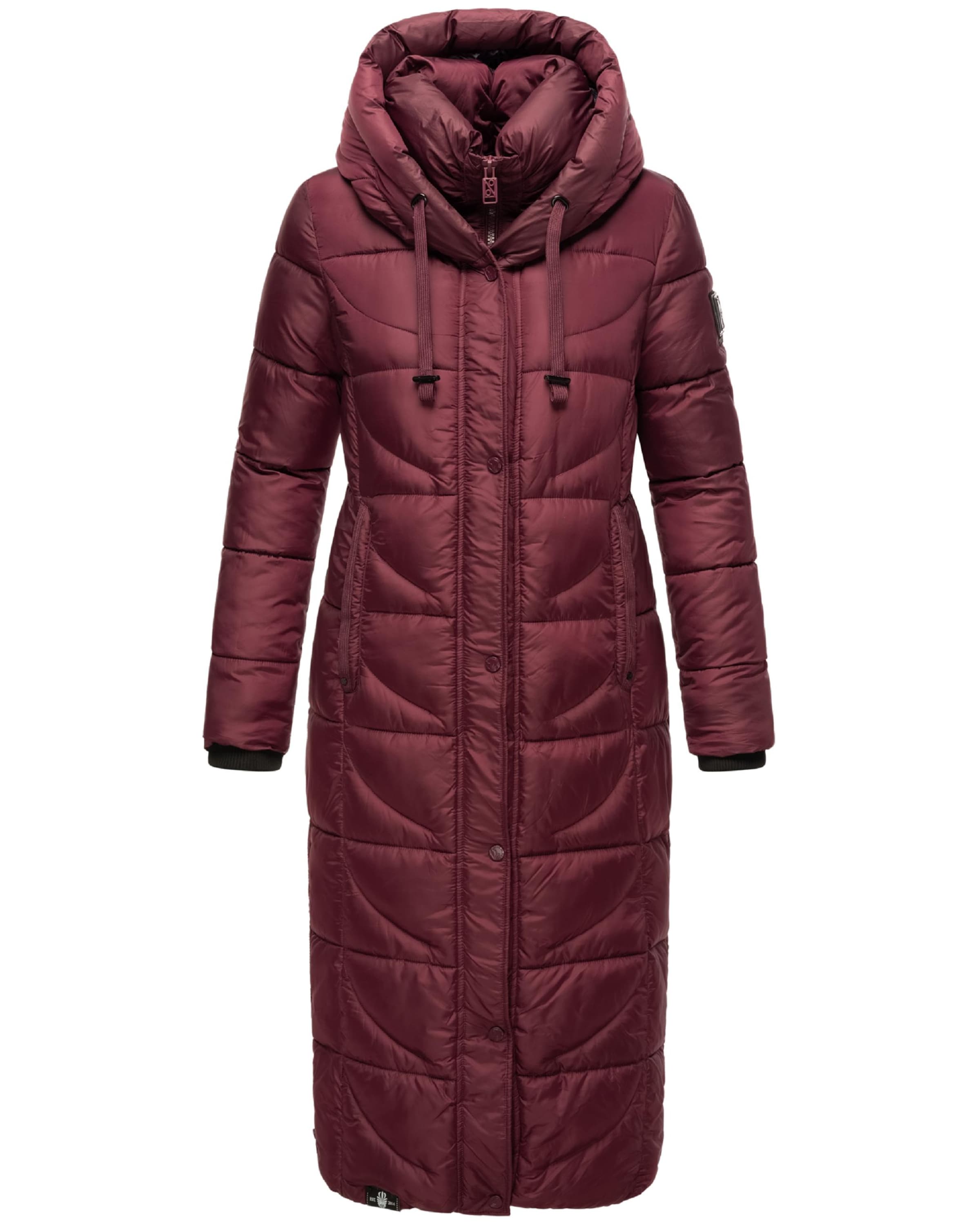 NAVAHOO Vinterfrakke 'Waffelchen' i rød: forside