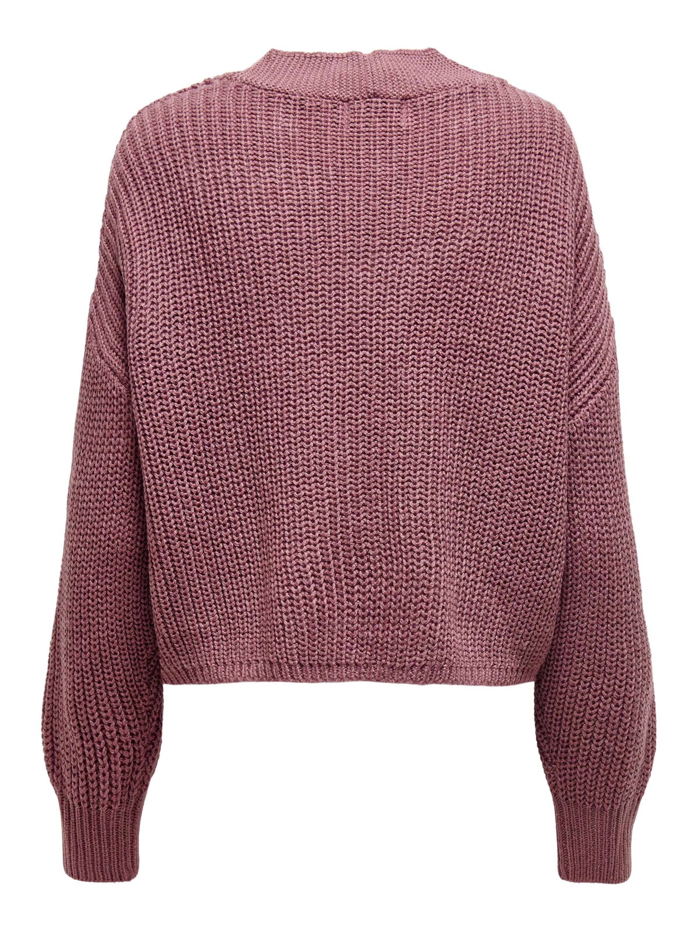 ONLY Υπερμεγέθη πλεκτή ζακέτα 'ONLCarol' σε ροζ