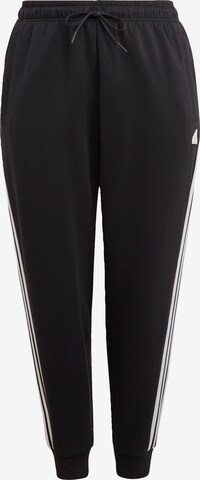 ADIDAS SPORTSWEAR Tapered Workout Pants 'Future Icons 3-Stripes  ' in Black: front