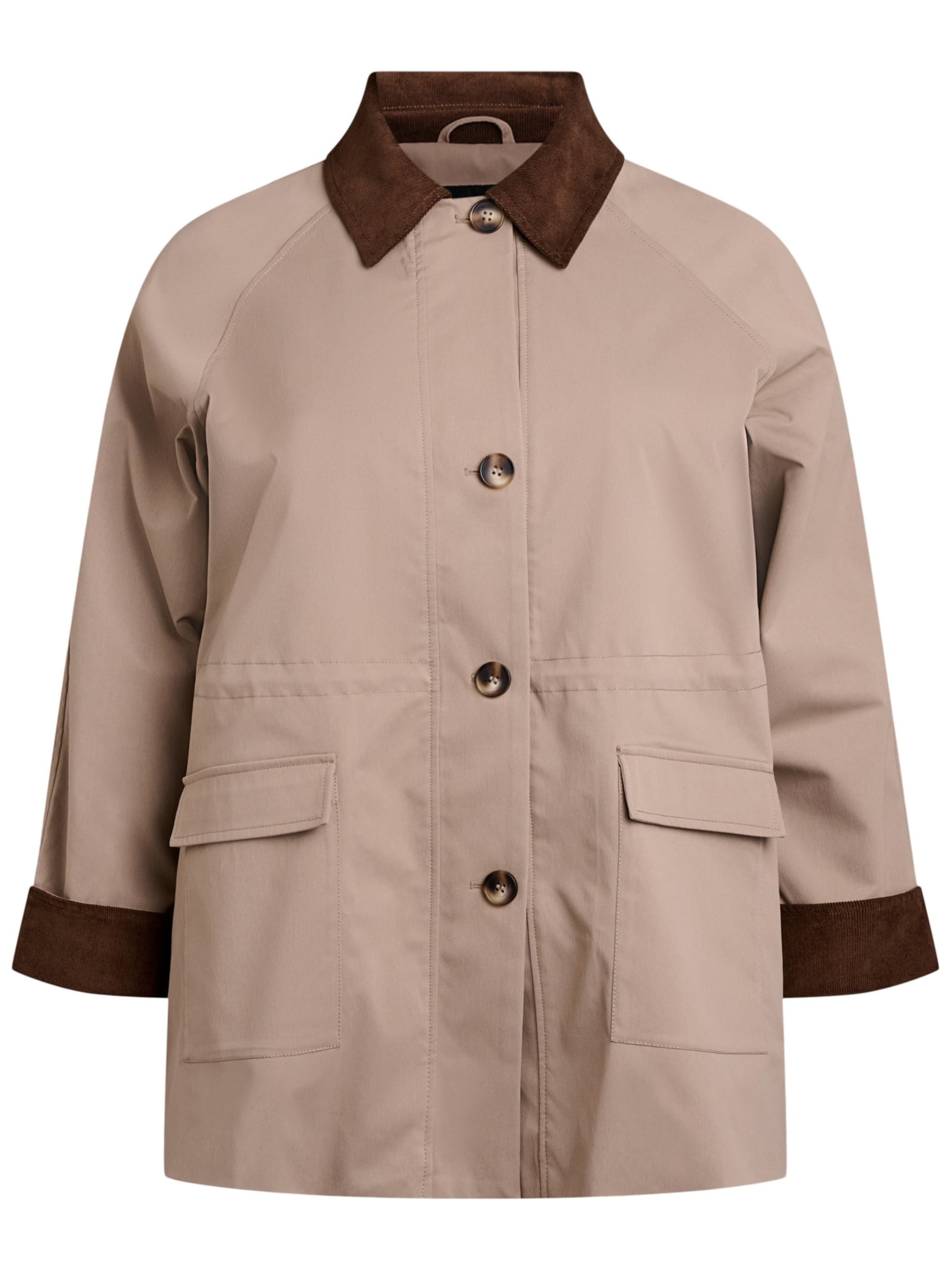 Zizzi Prechodná bunda 'MValencia' - Hnedá: predná strana