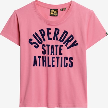 T-shirt Superdry en rose : devant