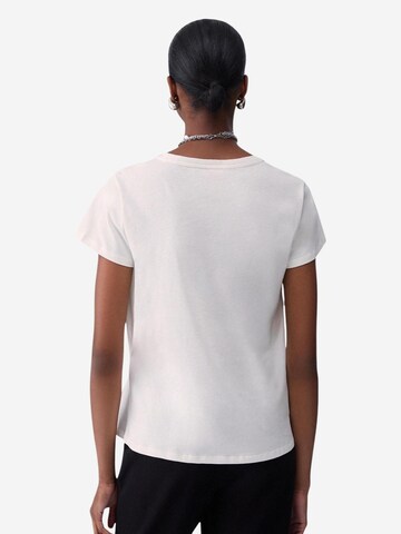 Maglietta 'BASIC T-SHIRT TF6283 JS923' di Liu Jo in bianco