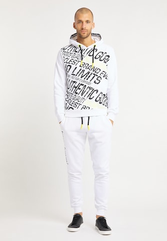 Bruno Banani Sweatshirt 'Fisher' in White