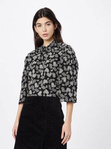 Hofmann Copenhagen Blouse 'Elle' in Zwart: voorkant