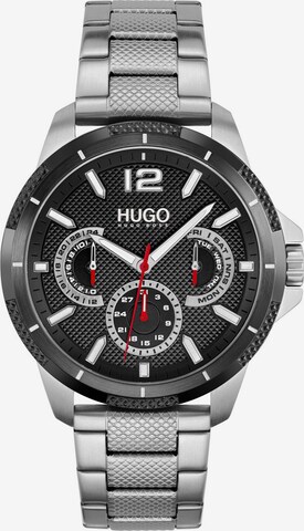 HUGO Red Analoog horloge in Zilver