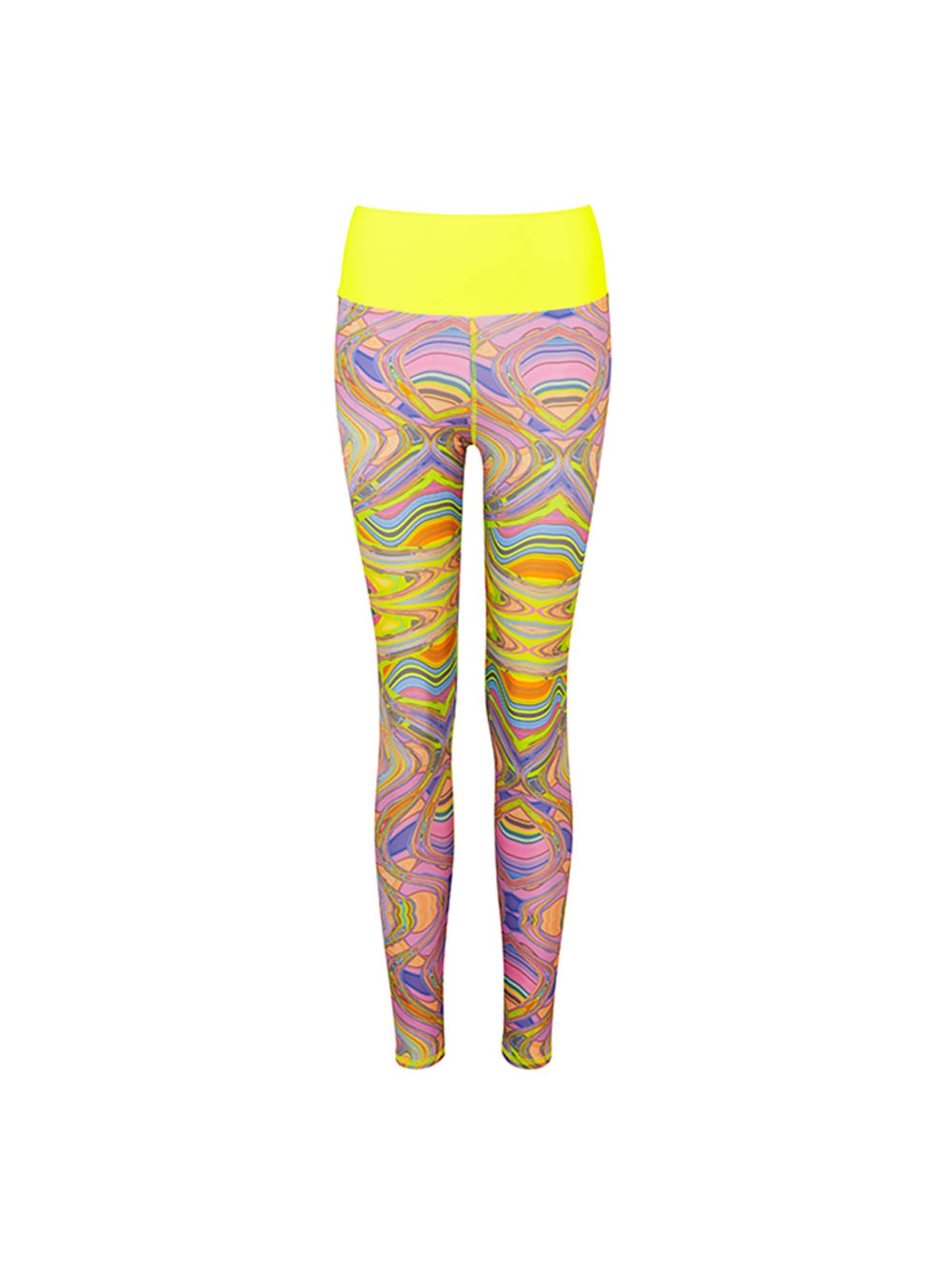 Kalaia Slim fit Leggings in Yellow: front