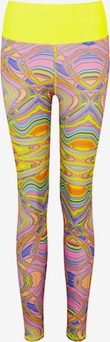 Kalaia Slimfit Leggings in Geel: voorkant