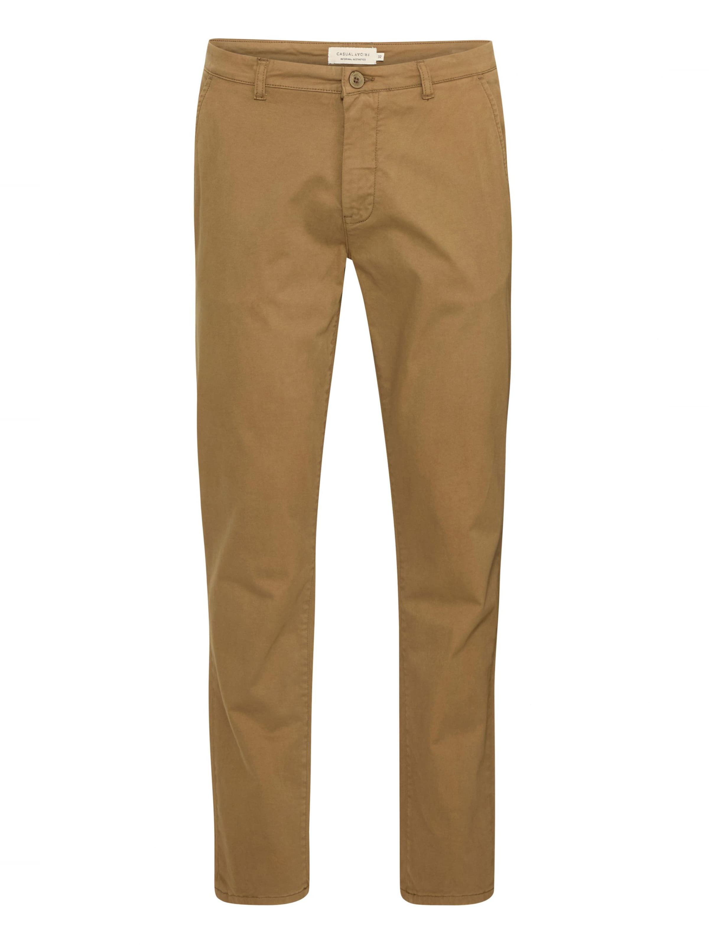 Casual Friday - Pantalón chino 'Viggo' en marrón: frente