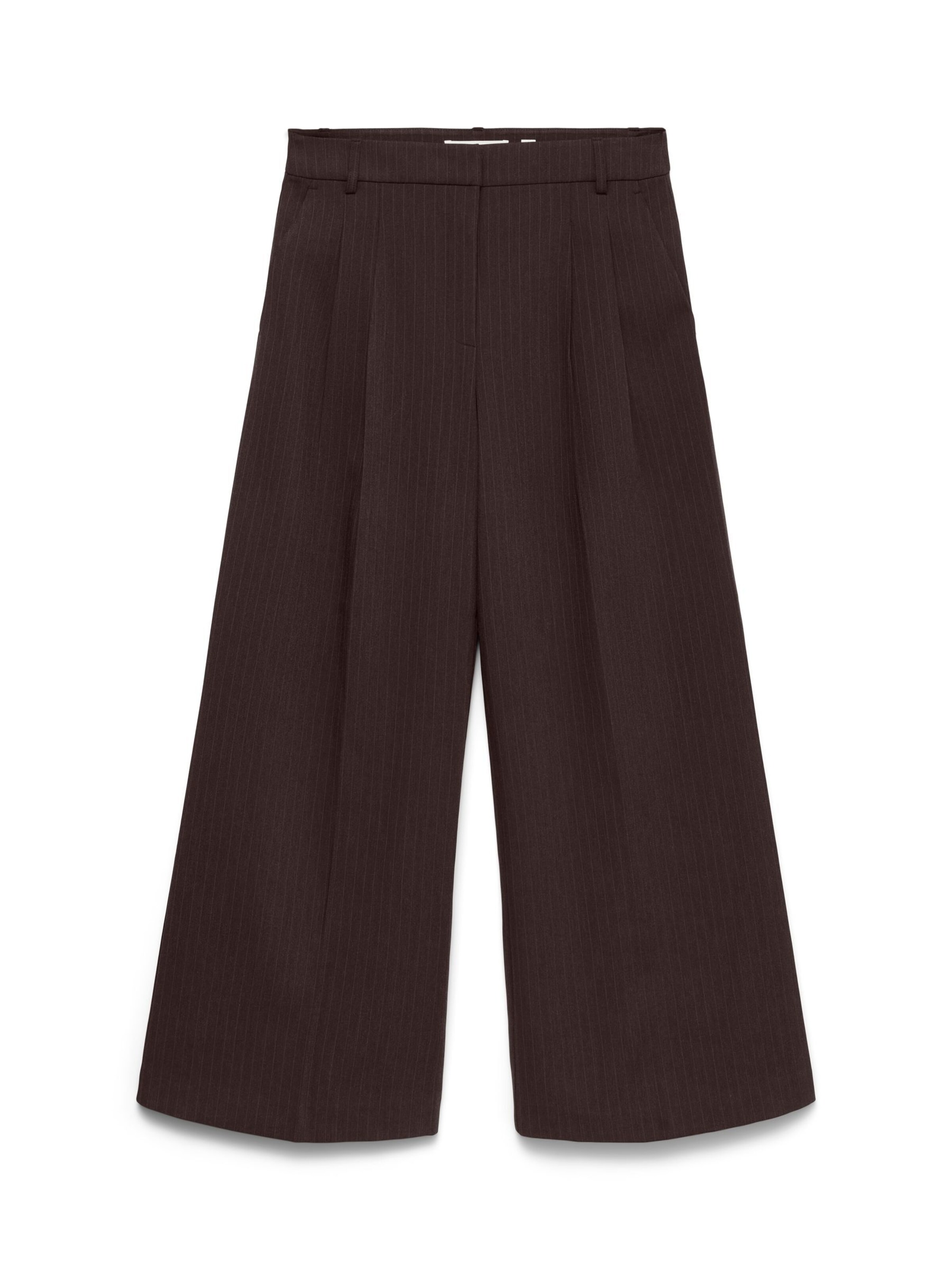 Wide leg Pantaloni con piega frontale 'VMSKYLAR' di VERO MODA in marrone: frontale