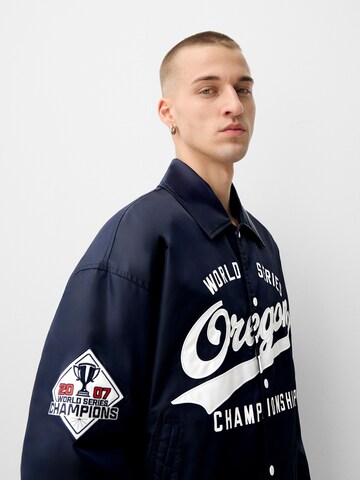 Bershka Between-season jacket in Blue