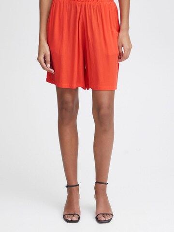 ICHI Wide Leg Hose 'MARRAKECH' in Orange