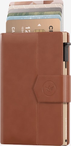 Prowallet Wallet 'Pasjeshouder Plus' in Brown: front