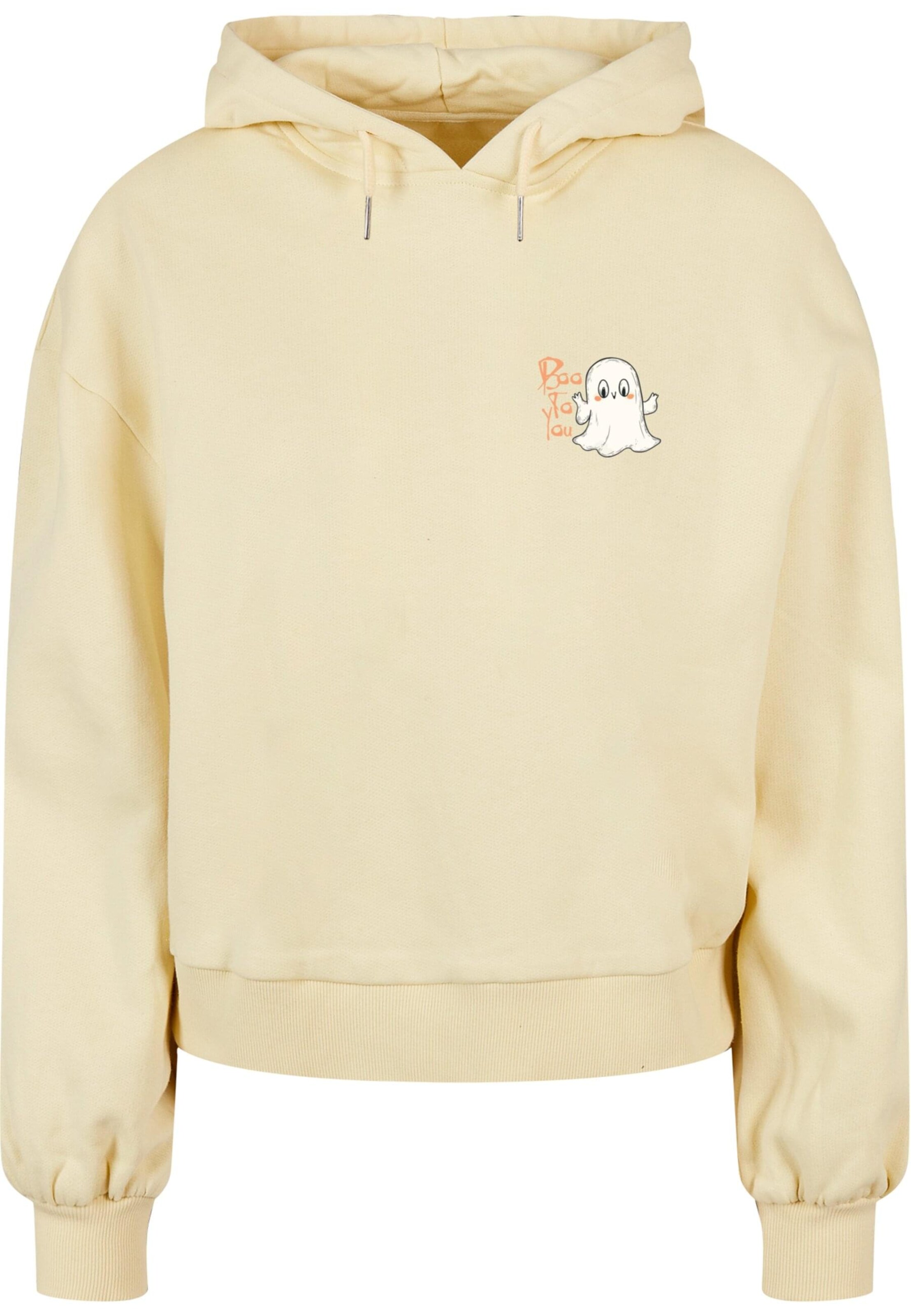 Sweat-shirt 'Halloween - Boo To You' Merchcode en jaune : devant