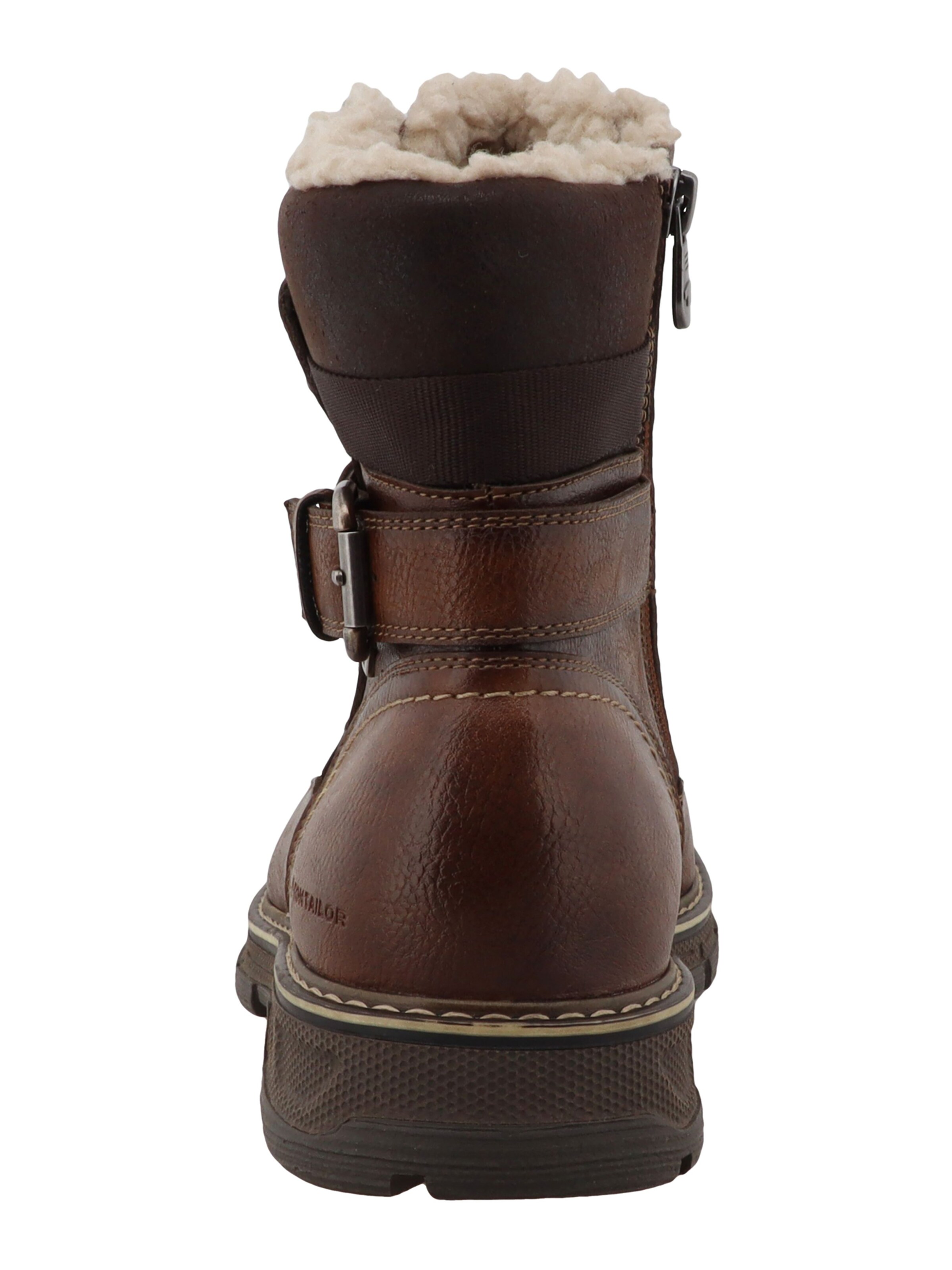 TOM TAILOR - Botas con cordones en marrón