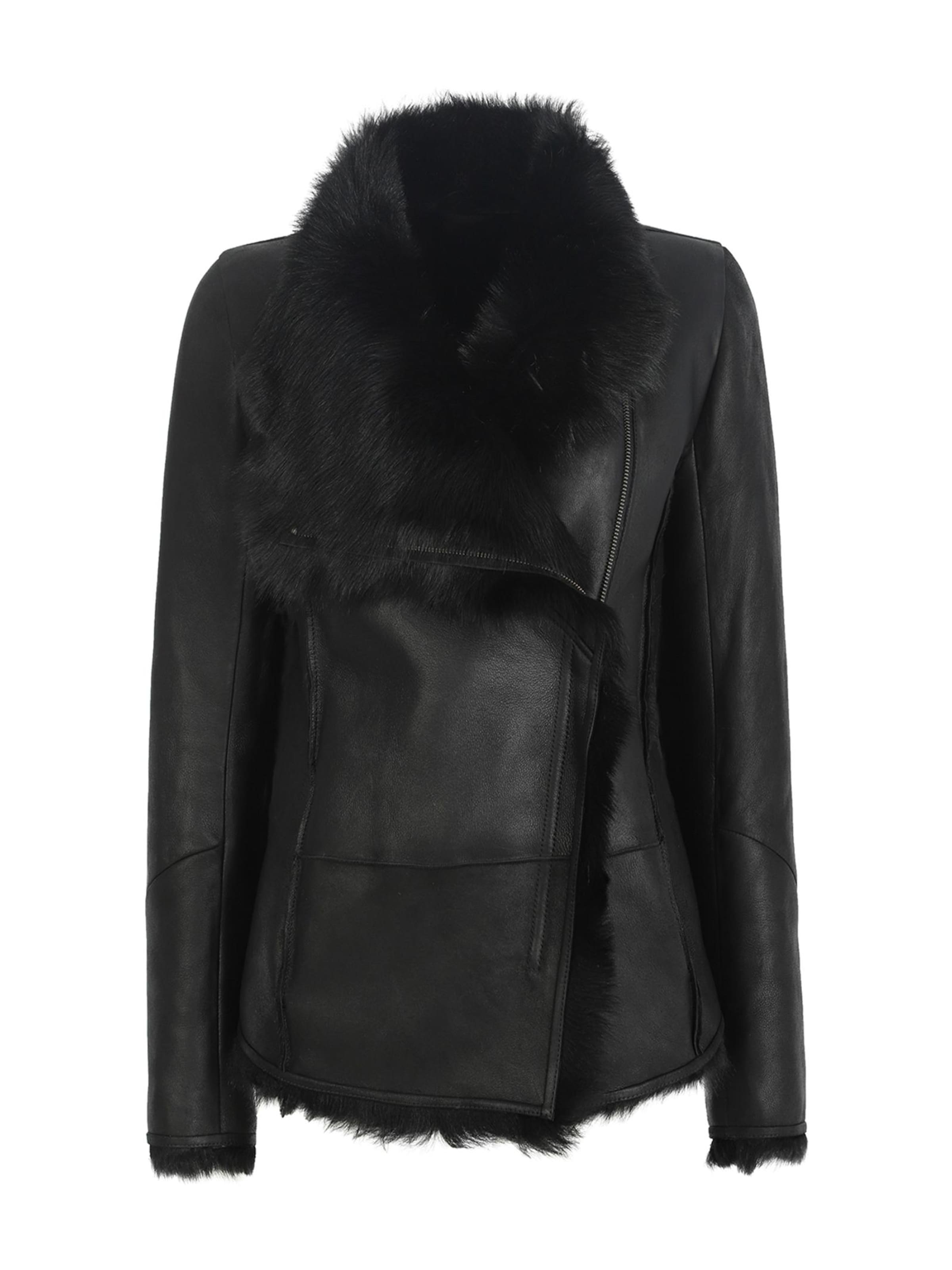 VESPUCCI BY VSP Winter Jacket 'June' in Black: front