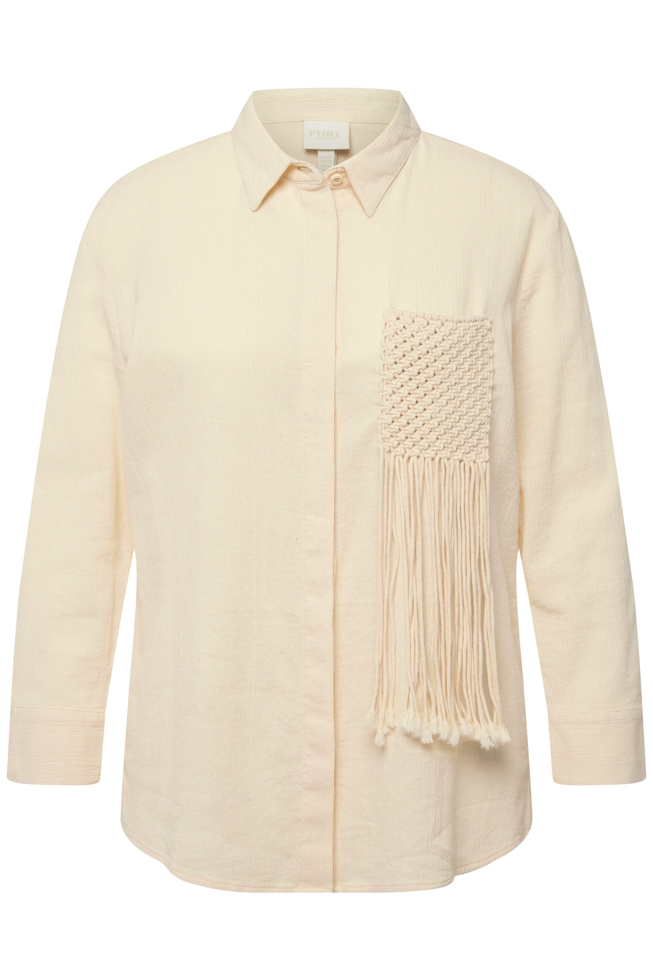 Ulla Popken Bluse in Beige: Vorderseite