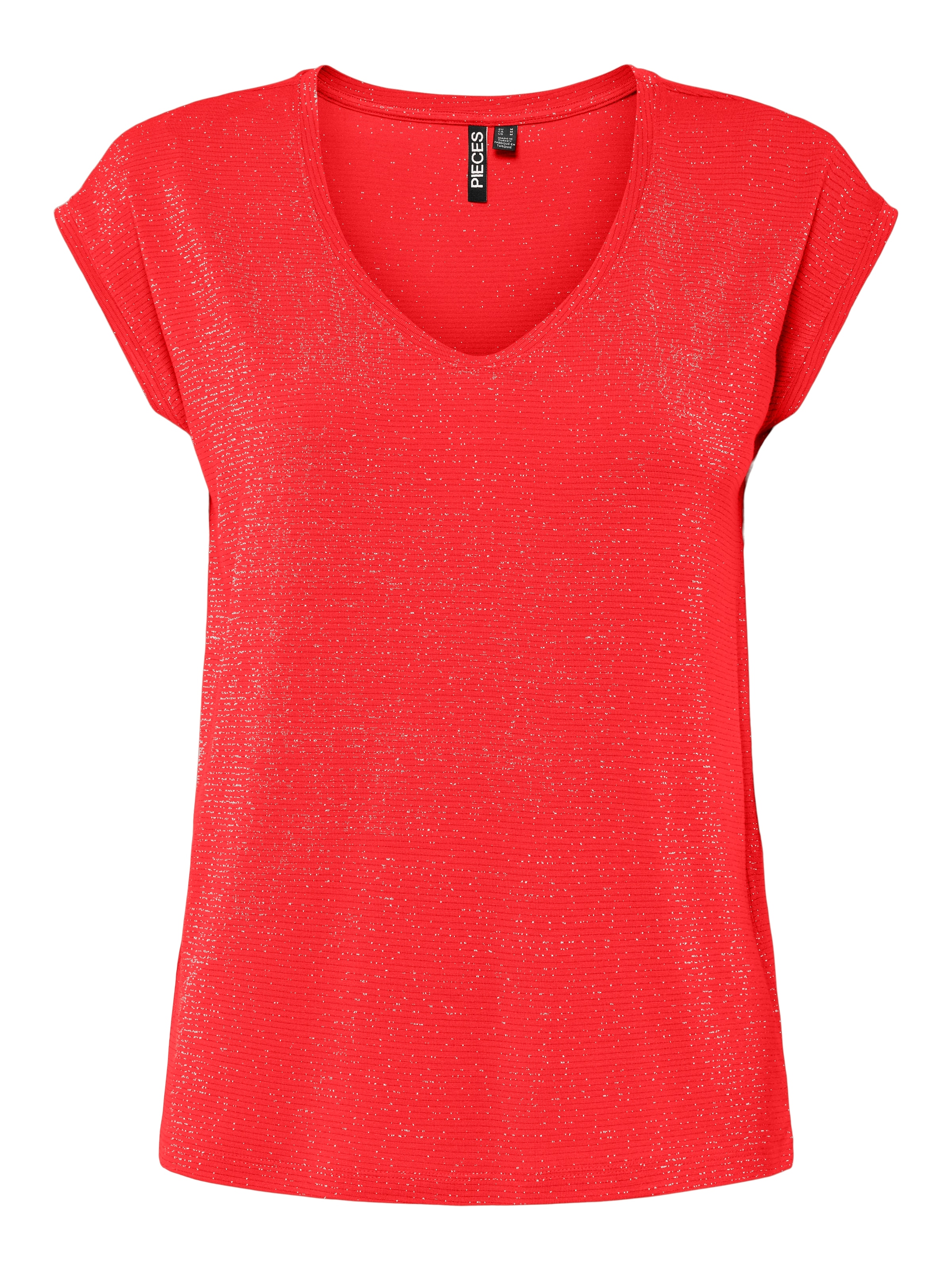Maglietta 'PCBillo' di PIECES in rosso: frontale