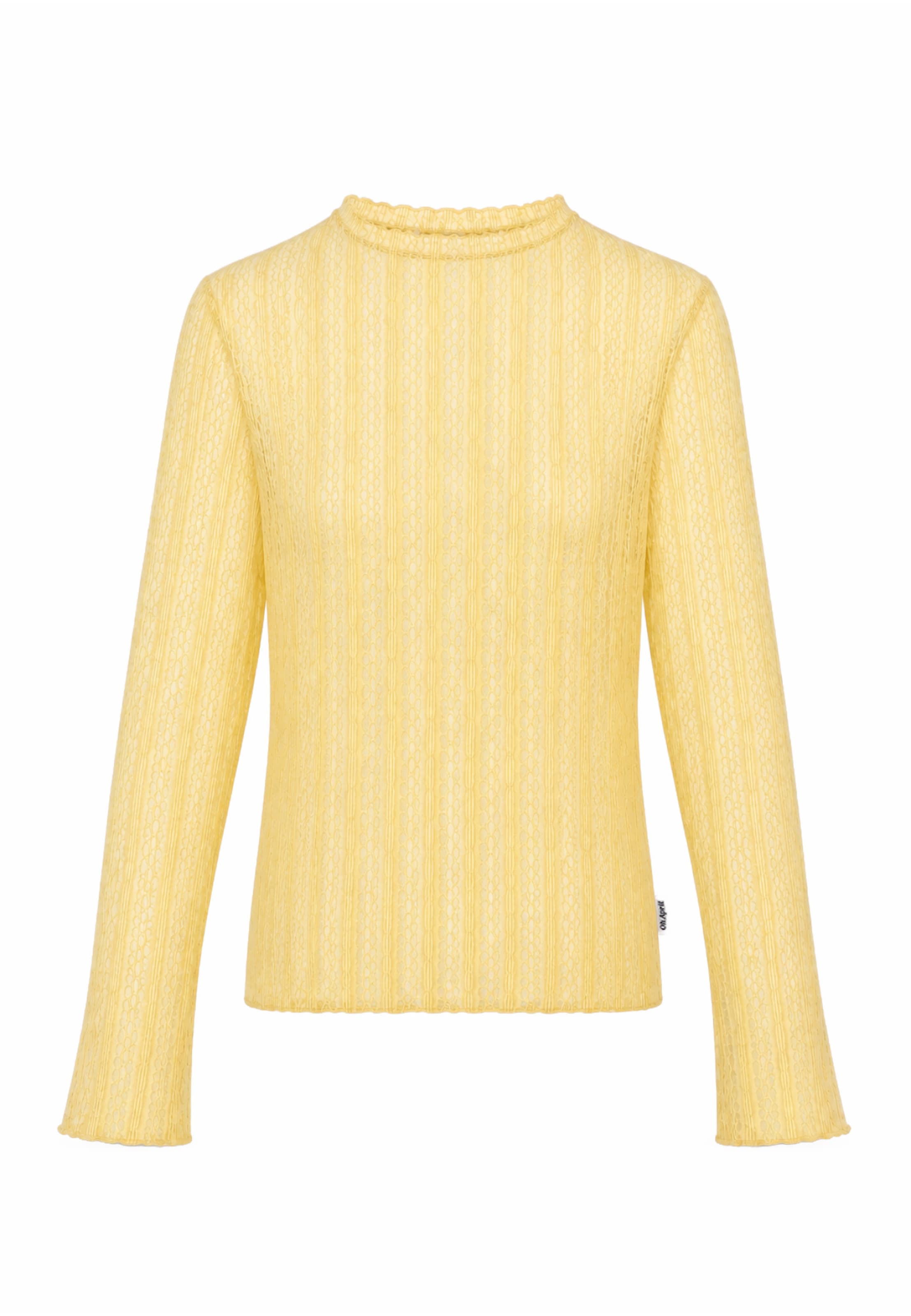 OH APRIL Shirt 'Zahara' in Geel: voorkant
