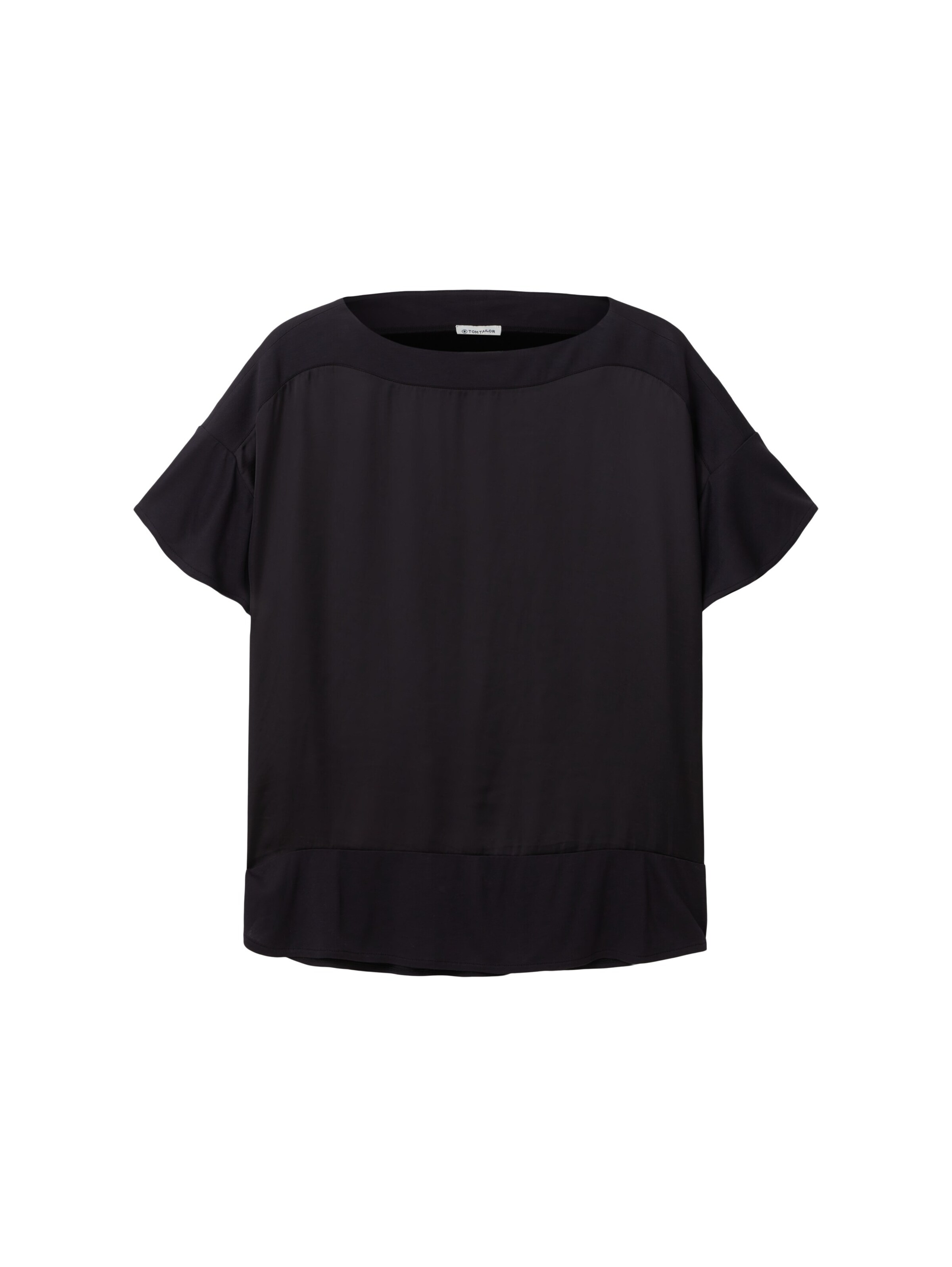 TOM TAILOR Shirt in Black: front