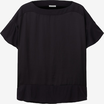 T-shirt TOM TAILOR en noir : devant