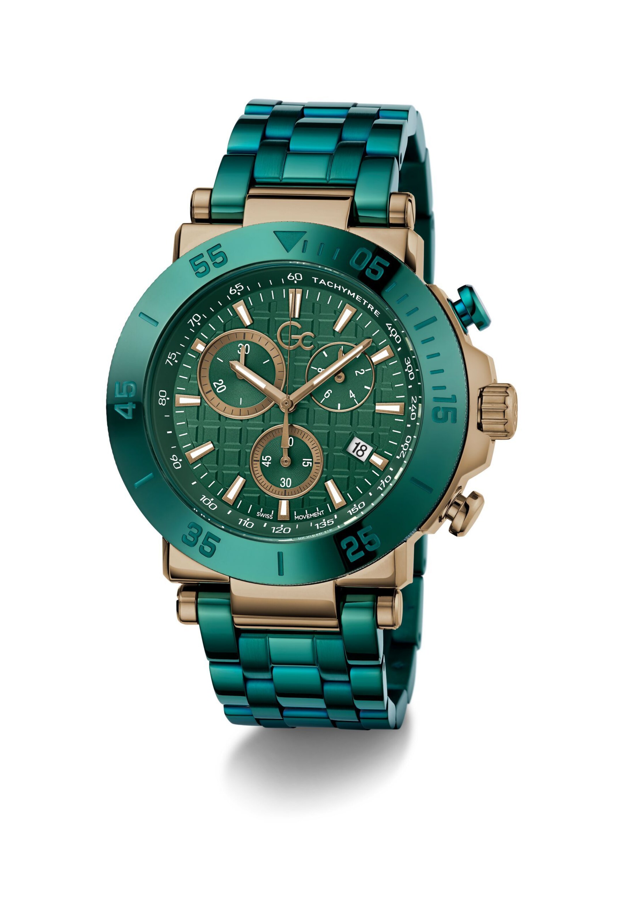 Gc Analog Watch 'One' in Green: front