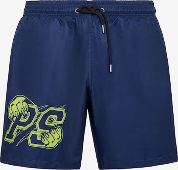 Plein Sport Badeshorts in Blau: Vorderseite