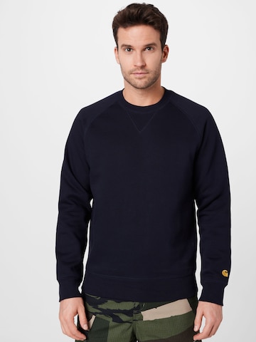 Carhartt WIP Sweatshirt 'Chase' in Blauw: voorkant