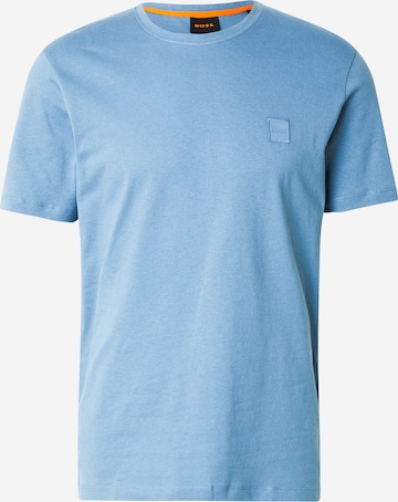 BOSS Тениска 'Tales' в синьо: отпред