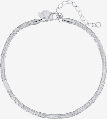 Hey Happiness Foot Jewelry 'Snake Flow' in Silver: front