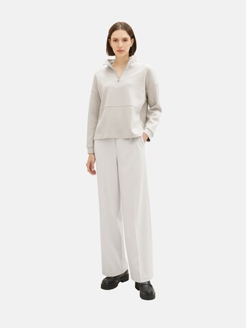 Loosefit Pantalon à plis 'Lea' TOM TAILOR en blanc