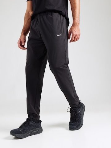 Reebok Štandardný strih Športové nohavice 'DESMOND' - Čierna: predná strana