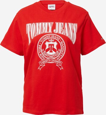 Tommy Jeans T-Shirt in Rot: predná strana